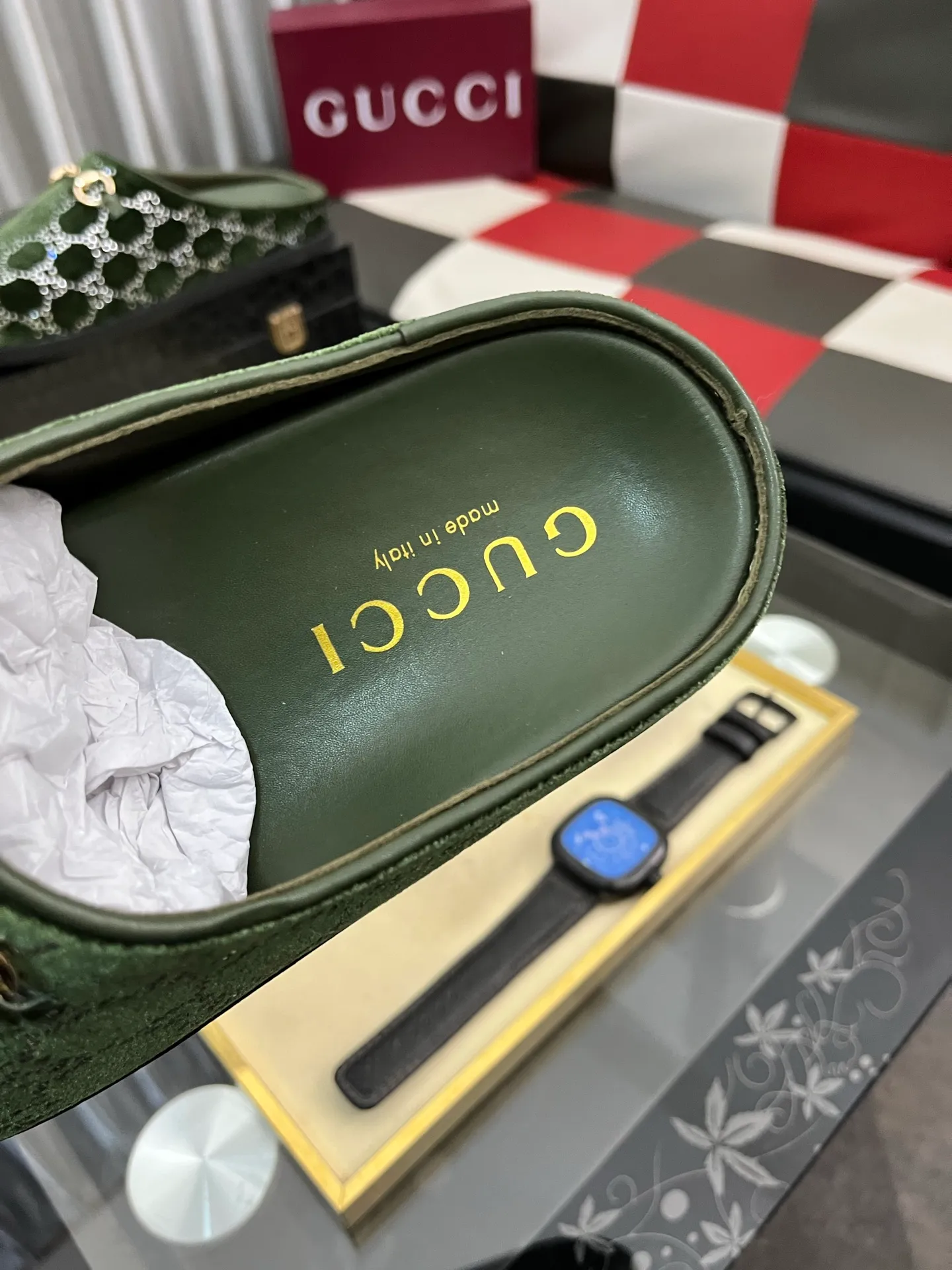 Ex-factory price: 460⌚️⌚️[Gucci] 2025 new season half-slip men's shoes, made of Italian imported first-layer frosted cowhide➕sheepskin lining, original hardware buckle, original combination of wear-resistant outsole, real shot 🎬 very comfortable on the feet, 4️⃣ colors available in sizes 38-44